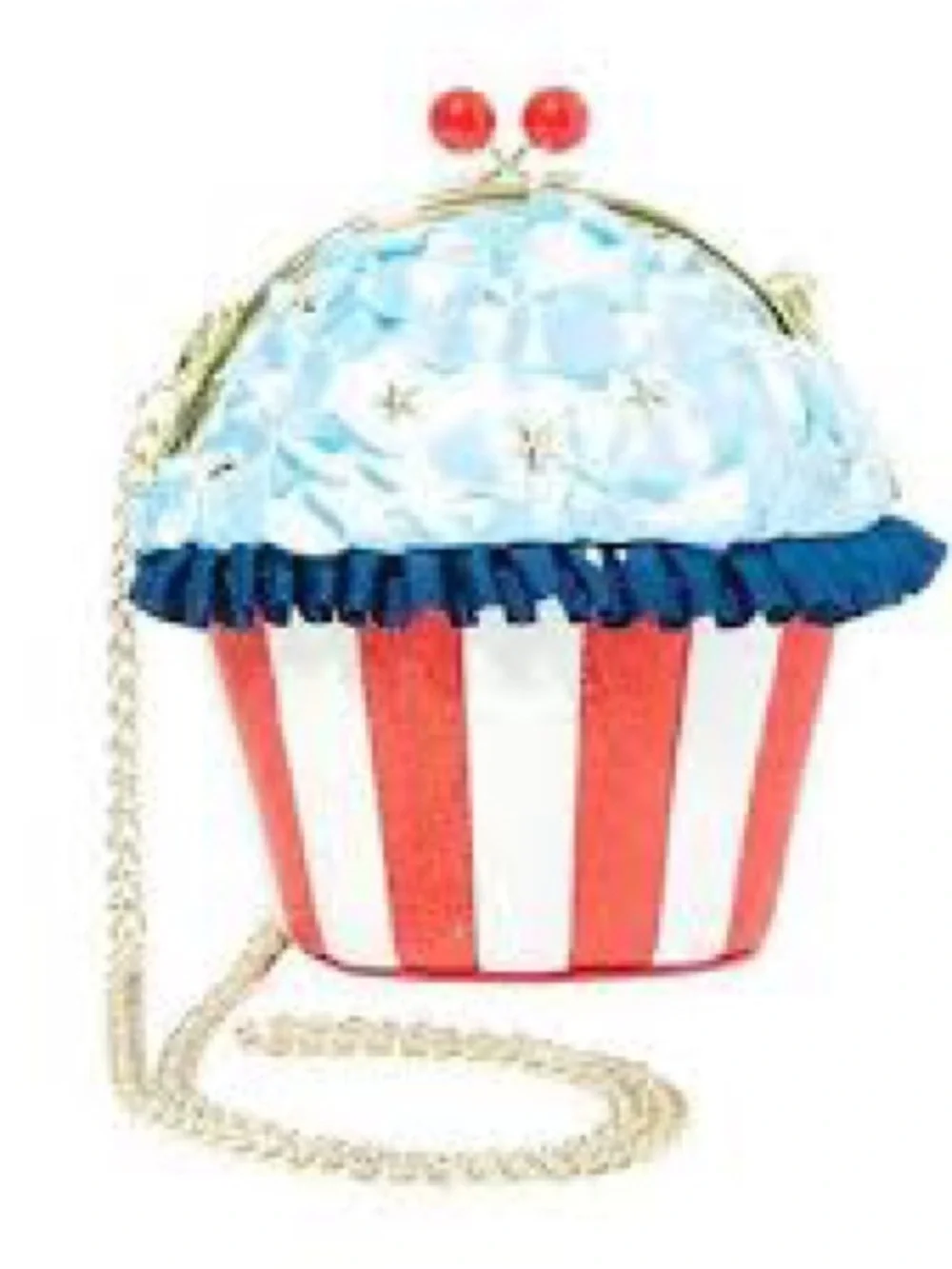 Betsey Johnson BAKED IN THE USA Rosette Cupcake Crossbody